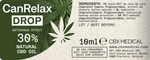 CanRelax Drop – Liste d’ingrédients, concentration 30%, flacon de 10 ml