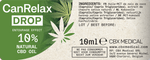 CanRelax Drop – Liste d’ingrédients, concentration 10%, flacon de 10 ml