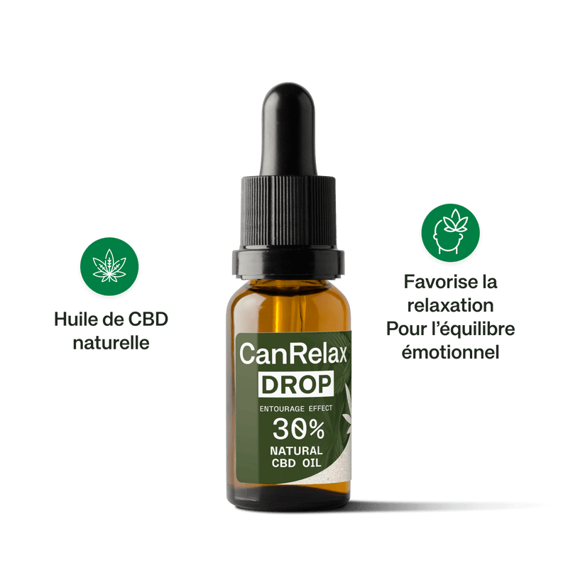 CanRelax Drop – Favorise la relaxation et l’équilibre émotionnel avec du CBD pur