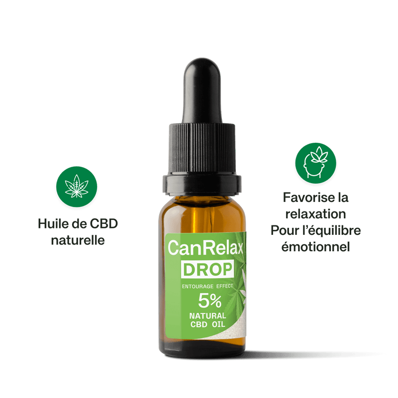 CanRelax Drop – Favorise la relaxation et l’équilibre émotionnel avec du CBD pur