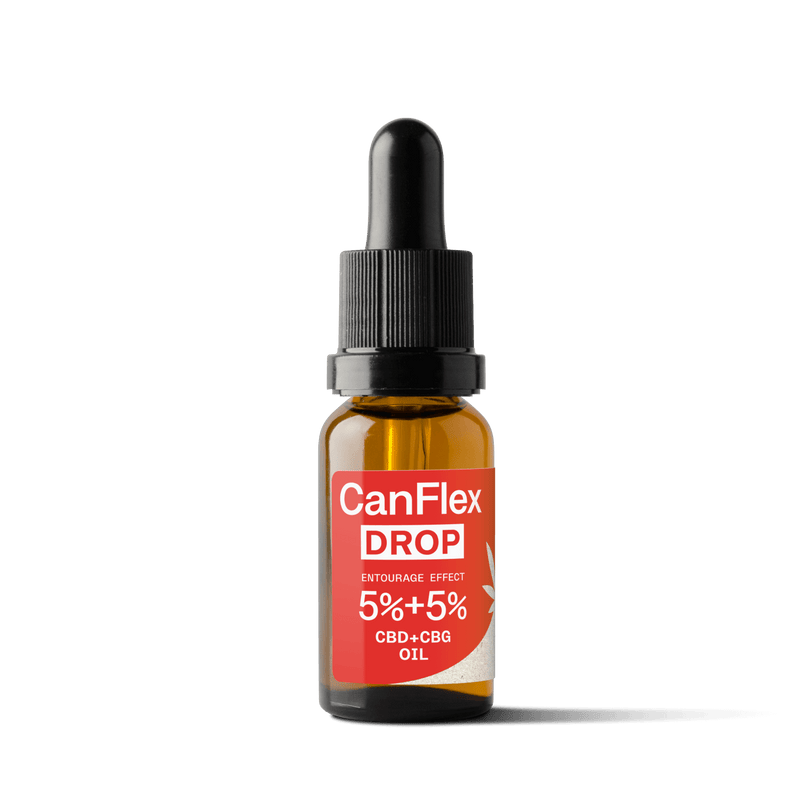 CanFlex Drop – Huile naturelle au CBD et CBG 5% + 5% pour soutien articulaire et relaxation physique