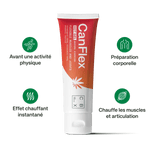 Effet chauffant instantané grâce à la capsaïcine – idéal avant activité physique