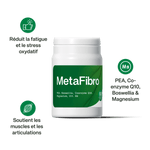MetaFibro – Gélules naturelles à base de PEA, Boswellia, Coenzyme Q10, Magnésium et Vitamine B6 pour énergie, mobilité et sérénité
